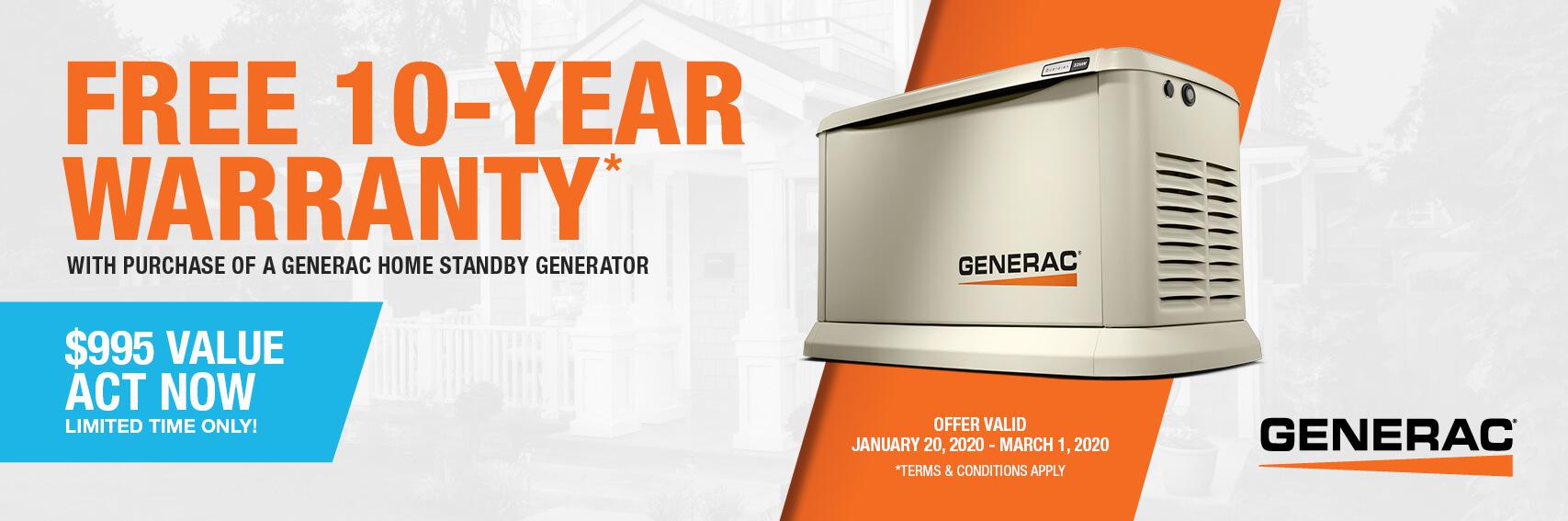 Homestandby Generator Deal | Warranty Offer | Generac Dealer | Dayton, ME